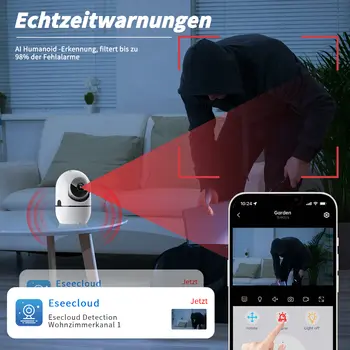 WESECUU 1080P 高清家用安防攝像頭,室內無線迷你攝像頭,2.4G Wi-Fi,雙向通話 10 最佳銷售 室內無線攝影機 - №10