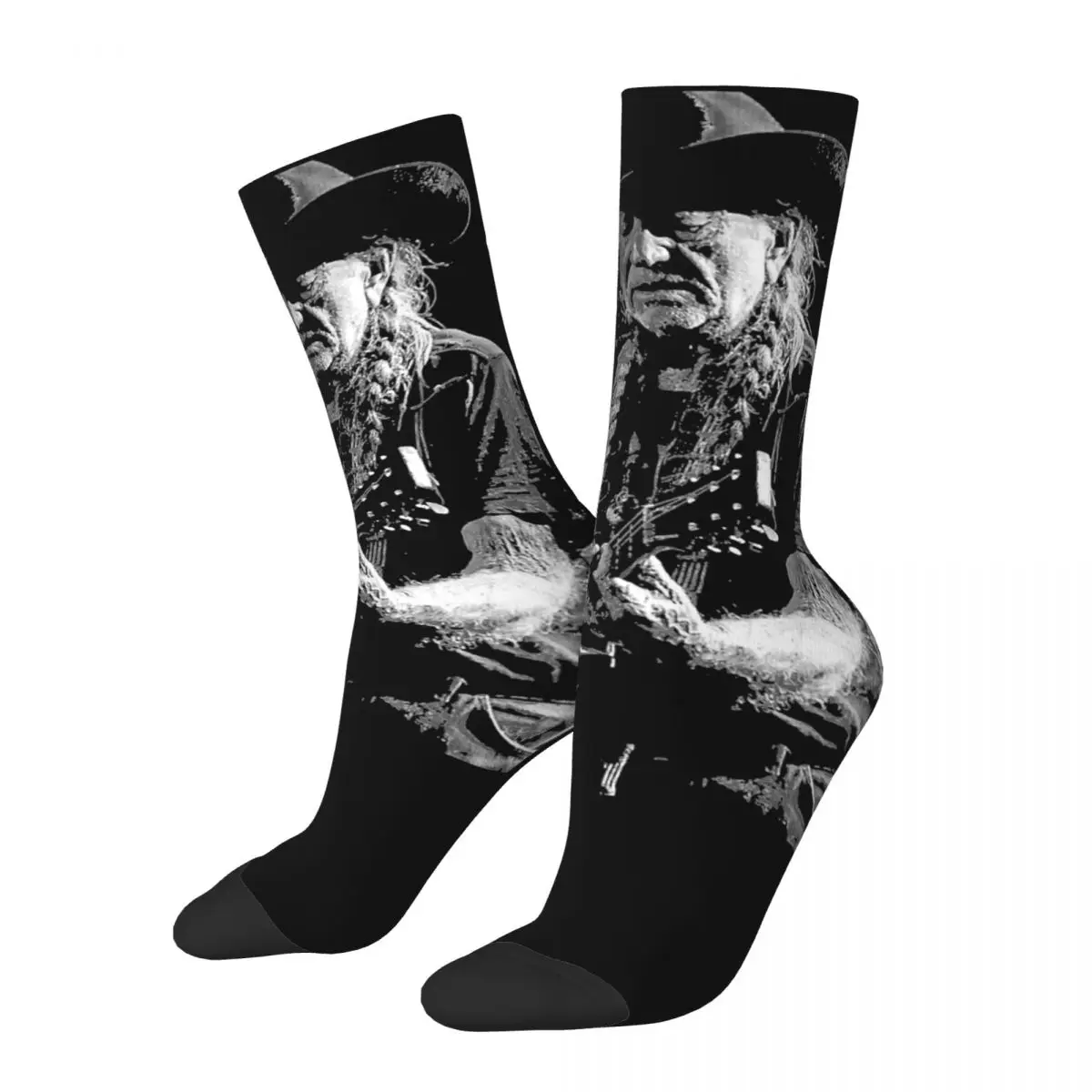 

Funny Women Men Willie Nelson Country Music Socks Legends Never Die Merch Sports Socks Super Soft Best Gifts