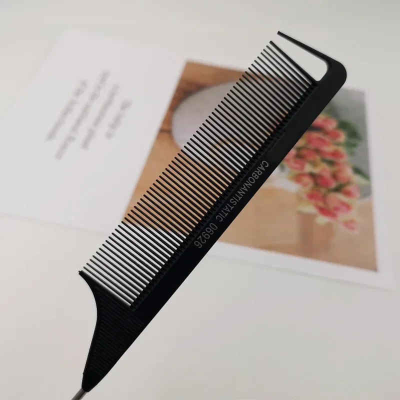 Soild Color Professional Hair Tail Comb Barber Cut Comb Stainless Steel Styling Hairbrush Spiked Salon Hair Care Styling Tools