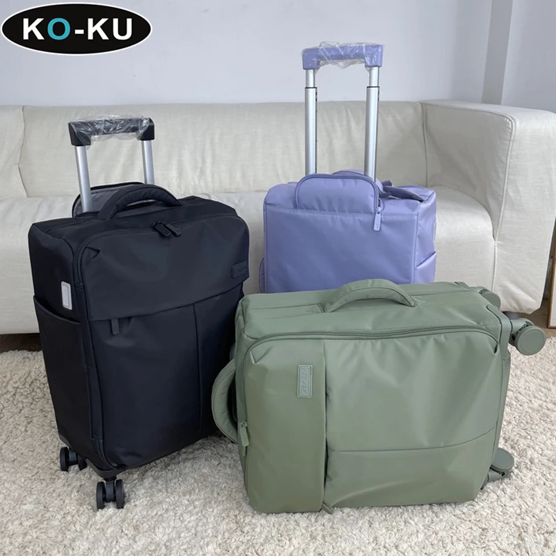 Ko-ku 2024 neue 20 Zoll ultraleichte Boarding Box 24 Zoll wasserdichte kratz feste Trolley-Box mit großer Kapazität Nylon-Stoff box