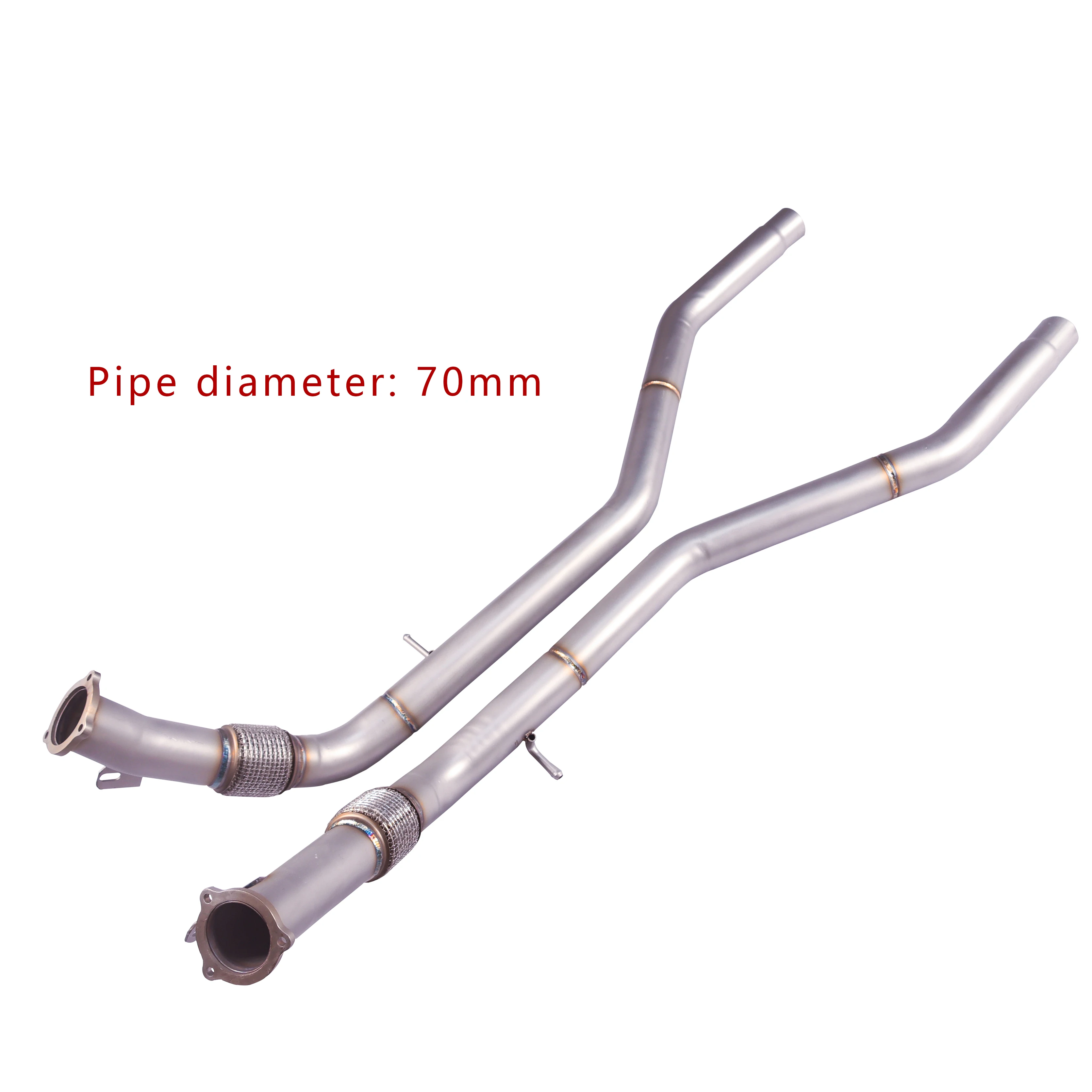 Suitable for 2019~2023 Porsche Cayenne Stainless Steel Exhaust, High Performance Equal Length Midpipe.