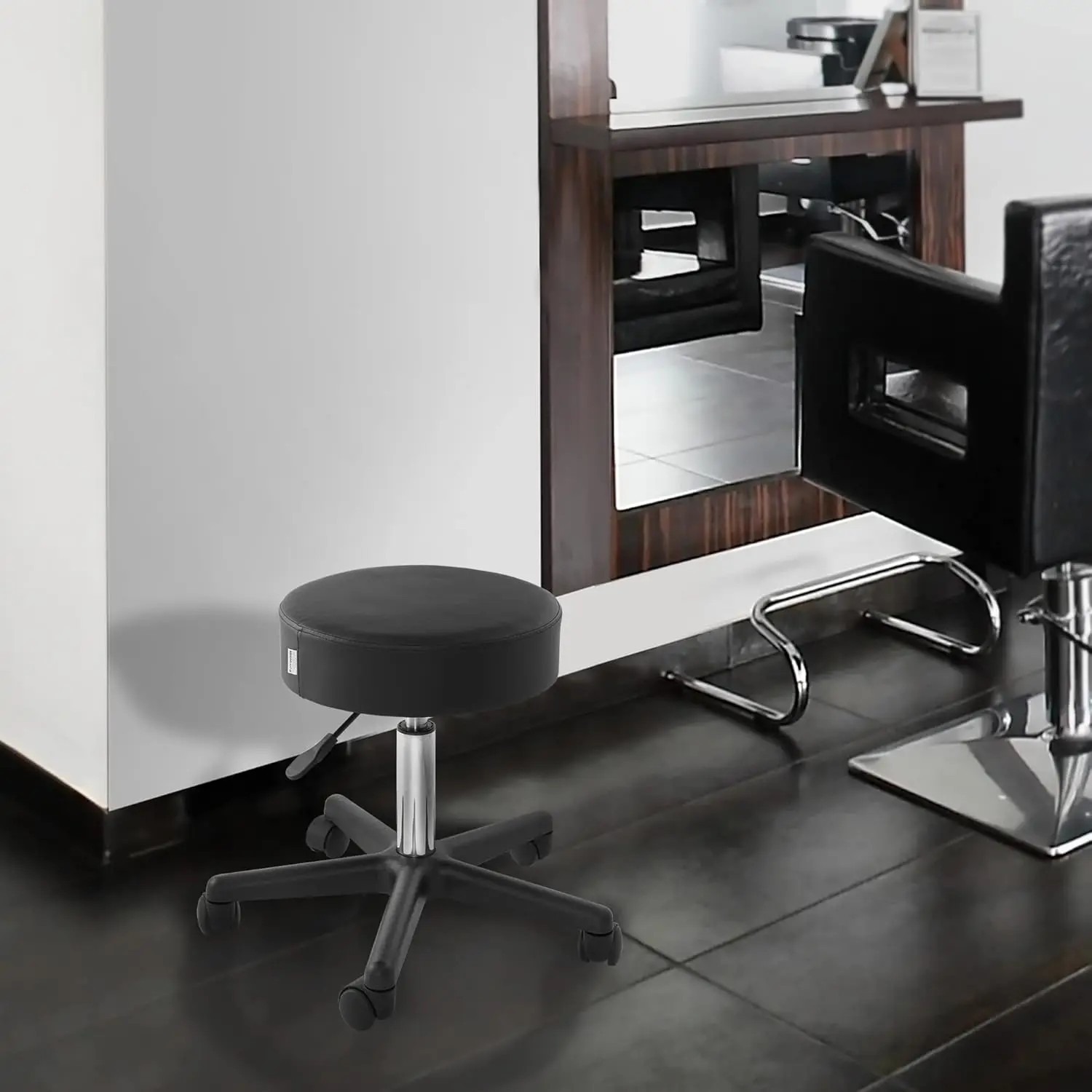 NEW Rolling Hydraulic Salon Stool - Adjustable Swivel Chair for Spa, Shop, Salon, Massage, Medical, Work or Office