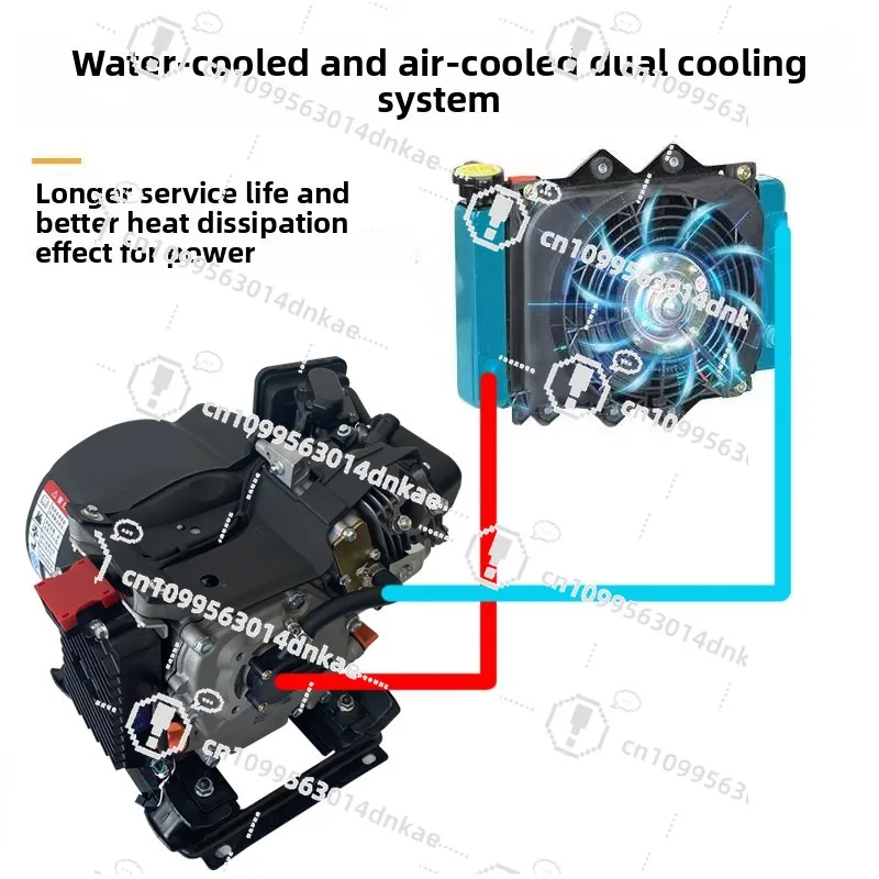 Water-cooled Lithium Battery Intelligent Frequency Conversion Electric Three-wheeled Four-wheeled Car 48V60V72V Range