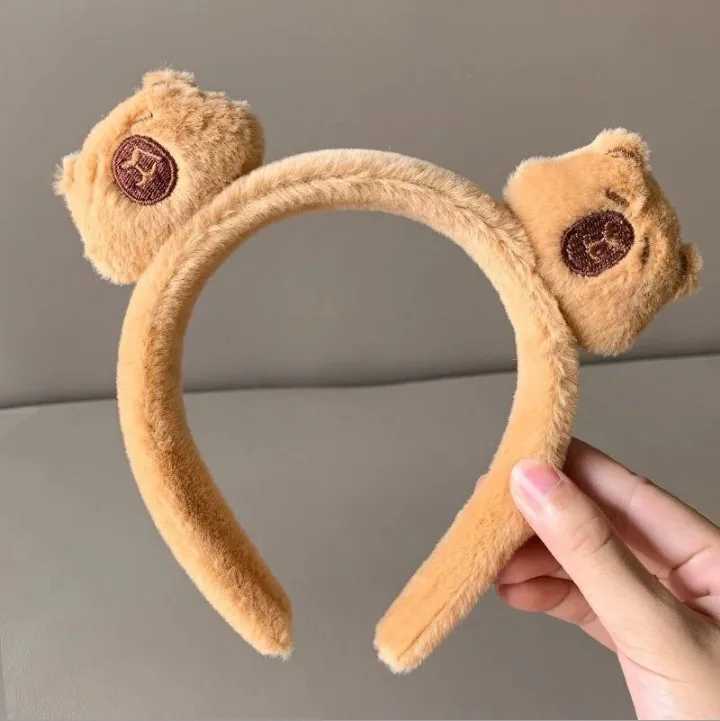 

1PCSLovely face wash special hair band female 2024 new cartoon headdress hair head band plush hair clip gift wholesale