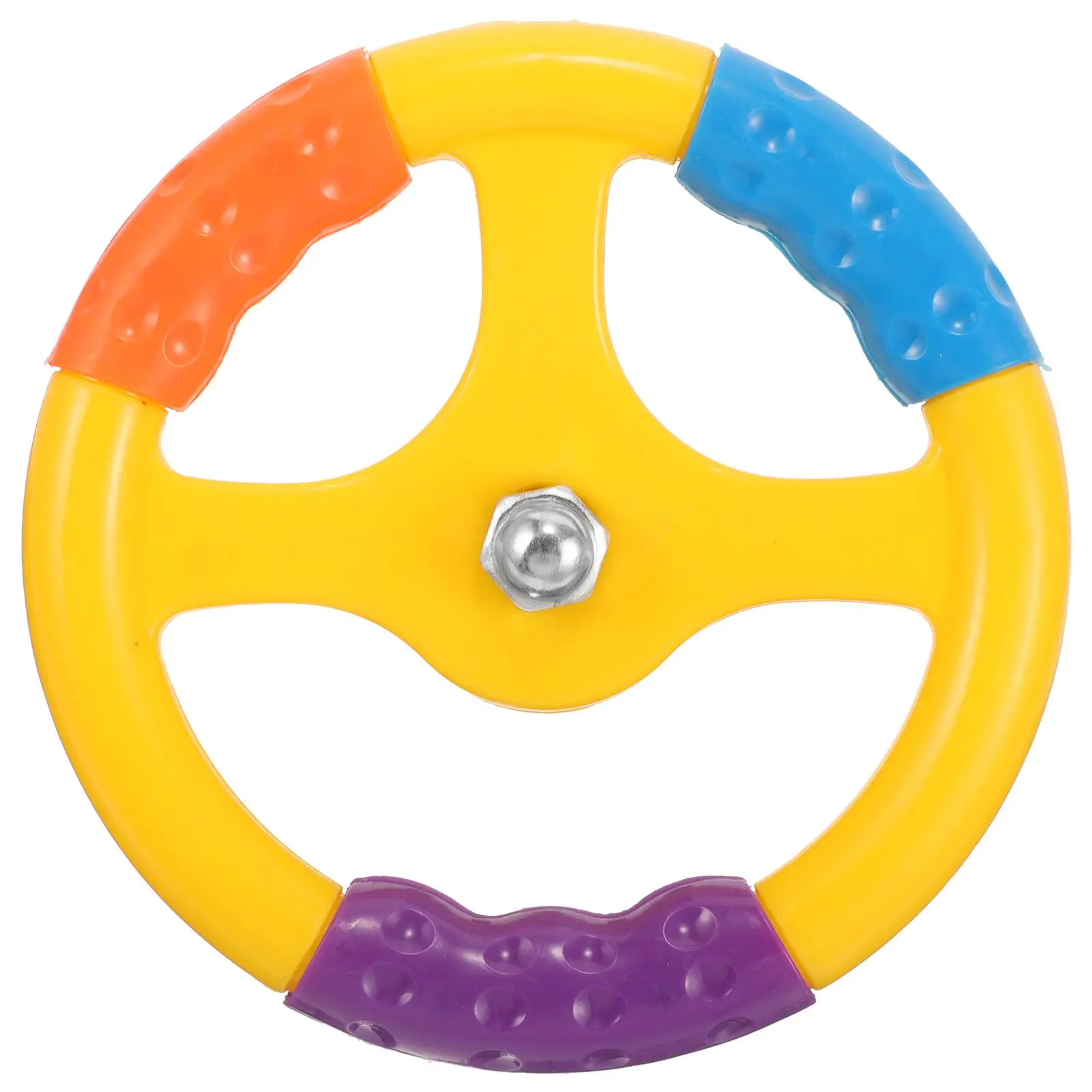 

Children Toy Car Steering Wheel Mini Plastic Racing Concave Convex Grip Screw Multicolor Durable Safe Gift Accessories