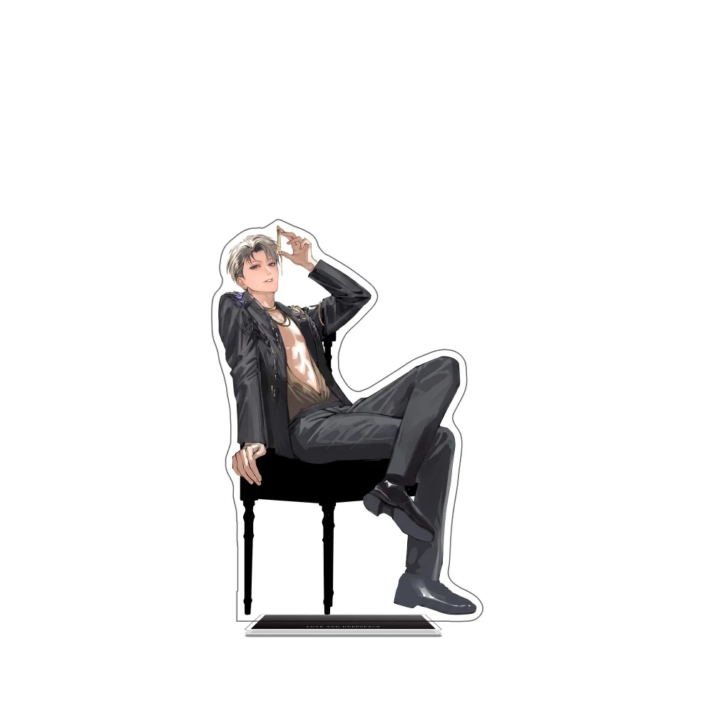 Love And Deepspace Hot Game Acrylic Stand Keychain Xavier Zayne Rafayel 2026 New Custom Pattern Desktop Decor