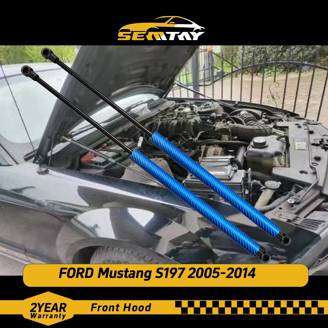 

SEMTAY Hood Struts Bonnet Lift Assist Spring Shocks Supports for Mustang S197 2005-2014 Vehicle Accessory Part