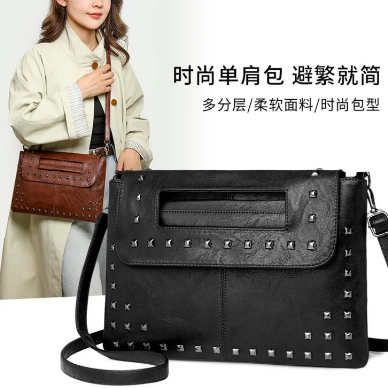 

Elegant-silk 2025 New Ladies Luxury Brand Leather Shoulder Bag Famous Designer Popular Classic Casual​