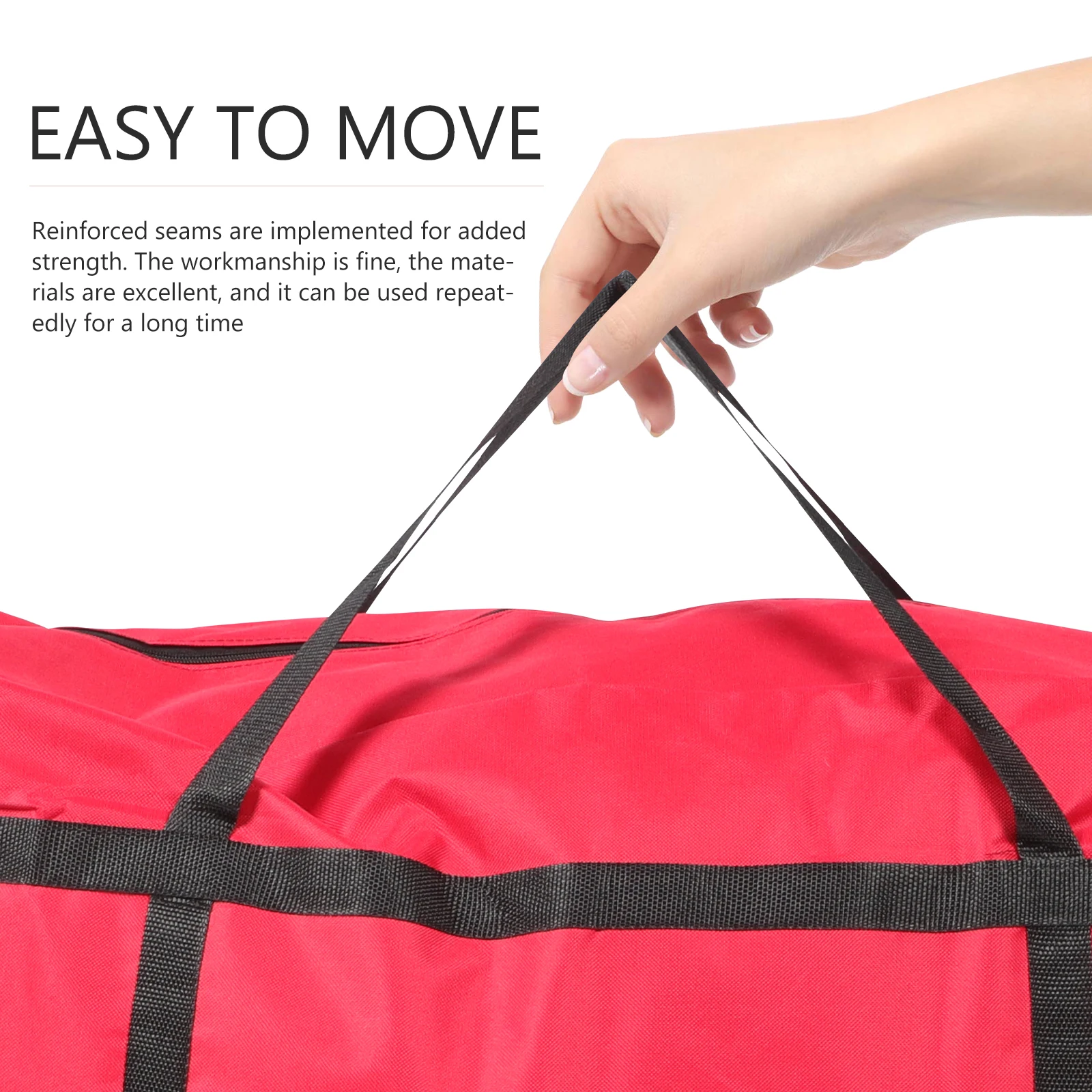 

Duffle Bag for Travel Large Capacity Duffel Bags Giant Storage Red Oxford Cloth Expandable