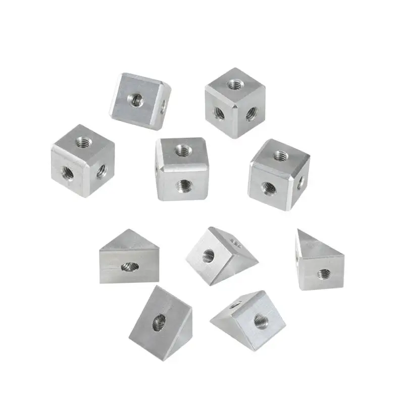 Aluminiumlegierungs-Würfel-Winkelmuttern-Set mit hochpräziser, rostbeständiger Oberfläche, perfekt für 3D-Drucker-DIY-Rahmenmontageprojekte. – Detail 8