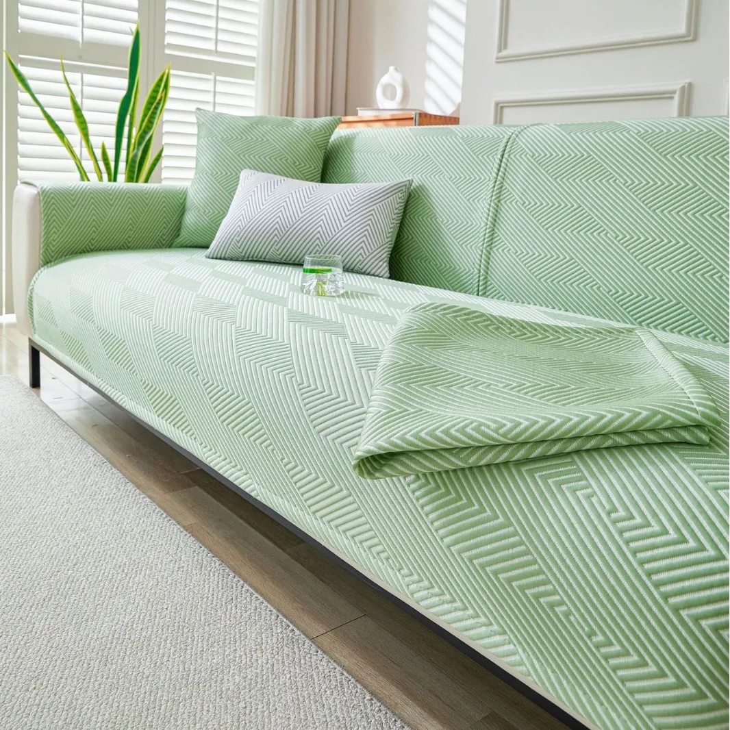 Summer Ice Silk Sofa Cover Universal Non-slip Sofa Mat Cool Feeling Mat Couch Cushion Towel for Living Room