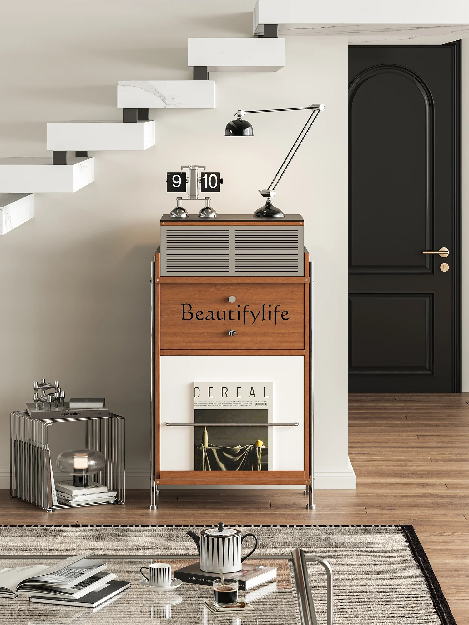 

LXModern simple commercial meeting display cabinet multi-functional storage texture lockerSSS