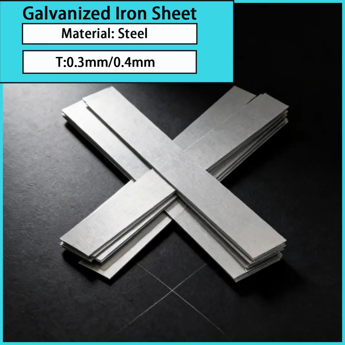 0.3/0.4mm Thickness Galvanized Iron Sheet Anti-Rust Foldable DIY Customizable Magnet-Compatible Small Metal Sheet