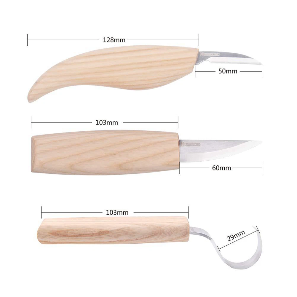 

5Pcs Wood Carving Tool Set Professional Woodworking Chip Carving Kit Sharp Hand Gouge Chisel Carpenter Tools Belt