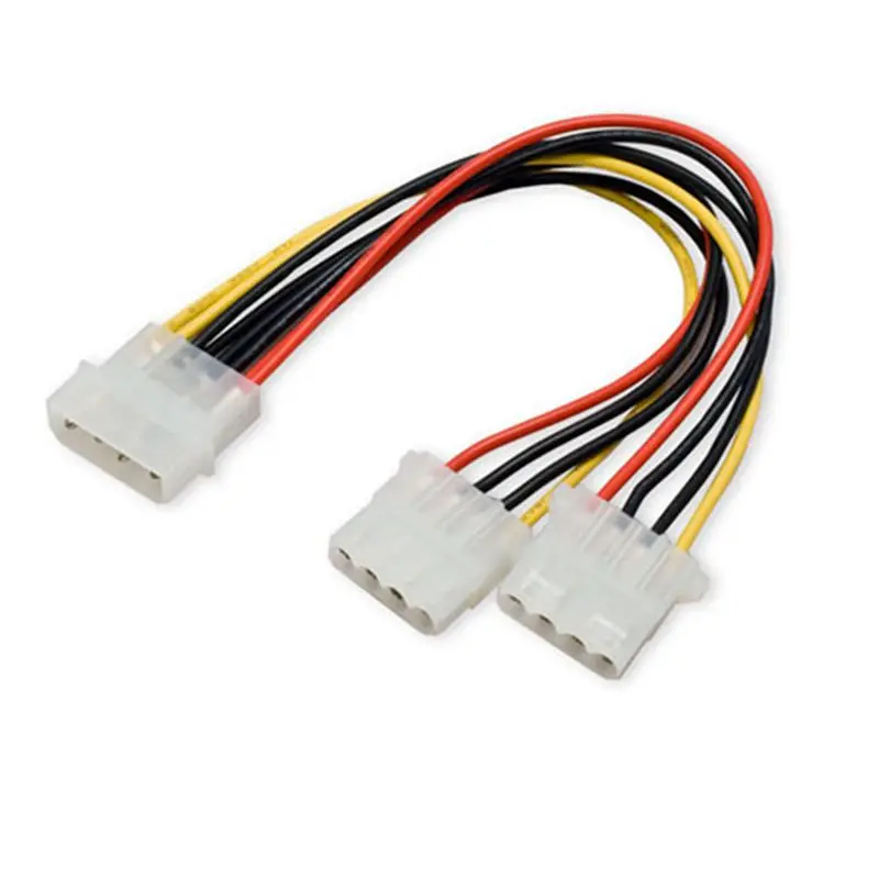 IDE 4p to dual IDE Y Splitter 15cm hard disk Power supply Extension Cable