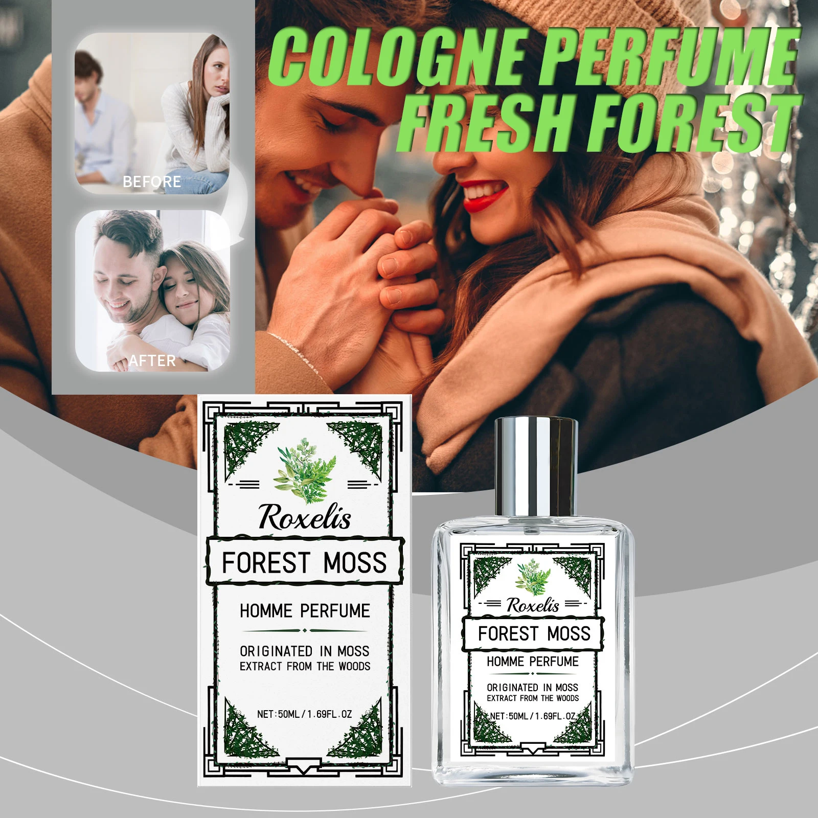 

Perfume For Men Self Fresh Forest Confidence Cologne Perfume Intense Aroma Long-lasting fragrance Pheromone Men Cologne Perfumes