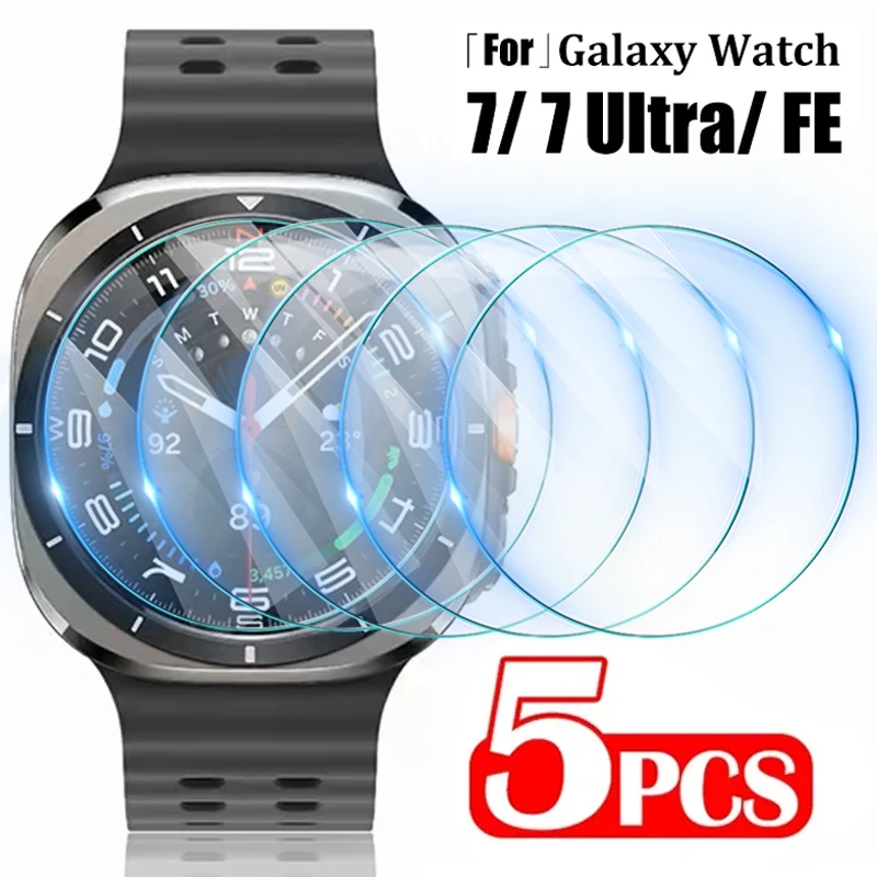 Tempered Glass for Samsung Galaxy Watch 7 FE 40mm 44mm HD Screen Protector Film Anti-Scratch for Galaxy Watch 7 Ultra 47mm film