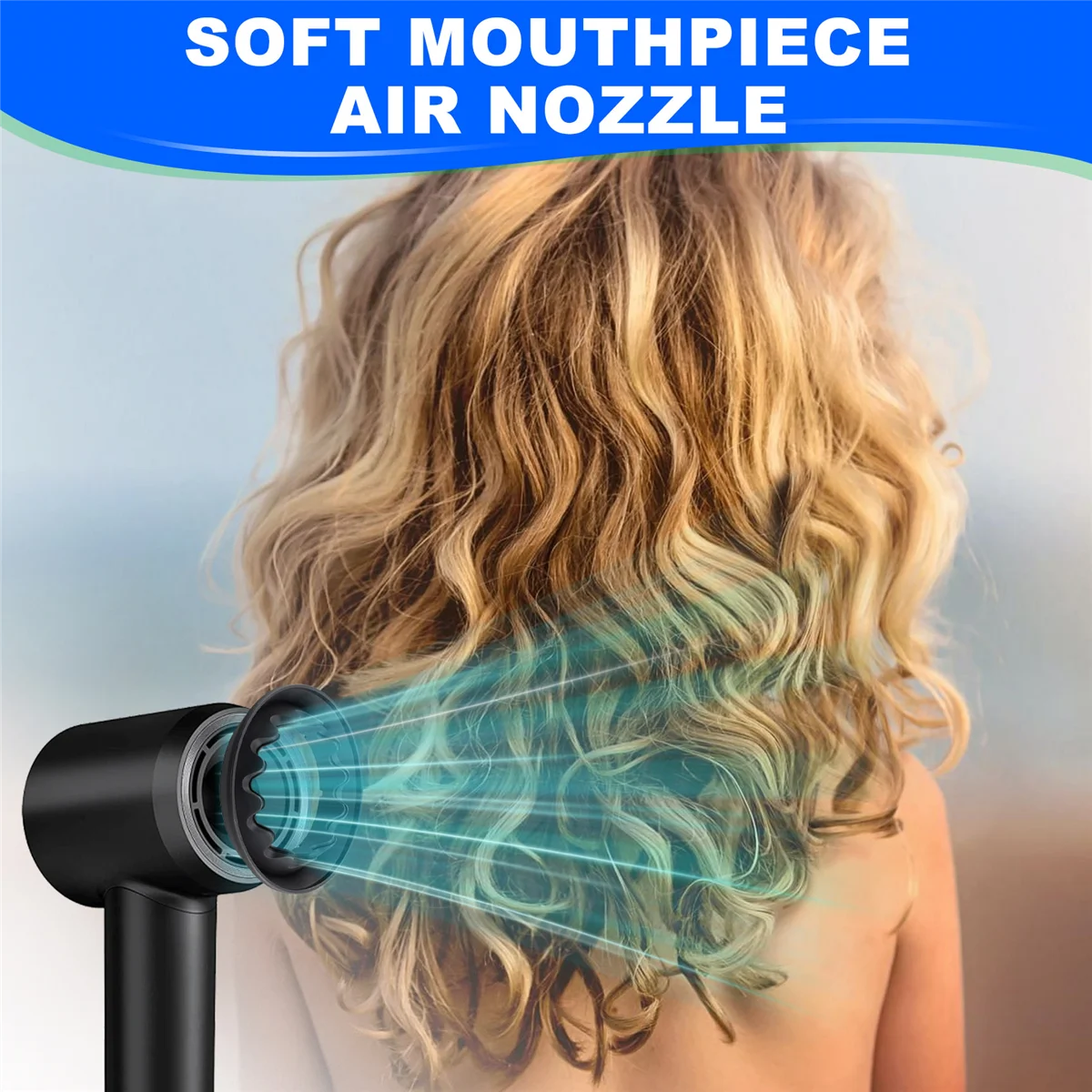 

A66I For Laifen Hair Dryer Wind Hood Accessories LF03/SE Laifen Soft Mouthpiece Styling Curling Air Nozzle Accessories