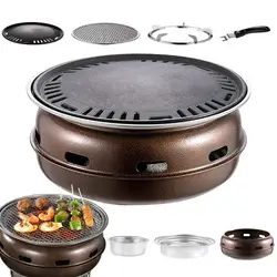 Barbecue Grill Charcoal Stove Heat-insulating BBQ Stove Split Barbecue Rack Barbecue Grilled Meat Fried Steak Grill Stove