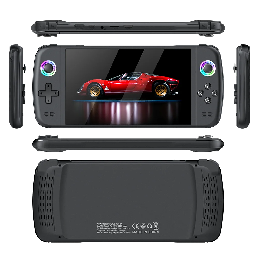 Game Console Portable Pocket Retro Handheld Video Game Console 7.0" IPS Screen 1024*600 Display RGB light Support Emelec HD