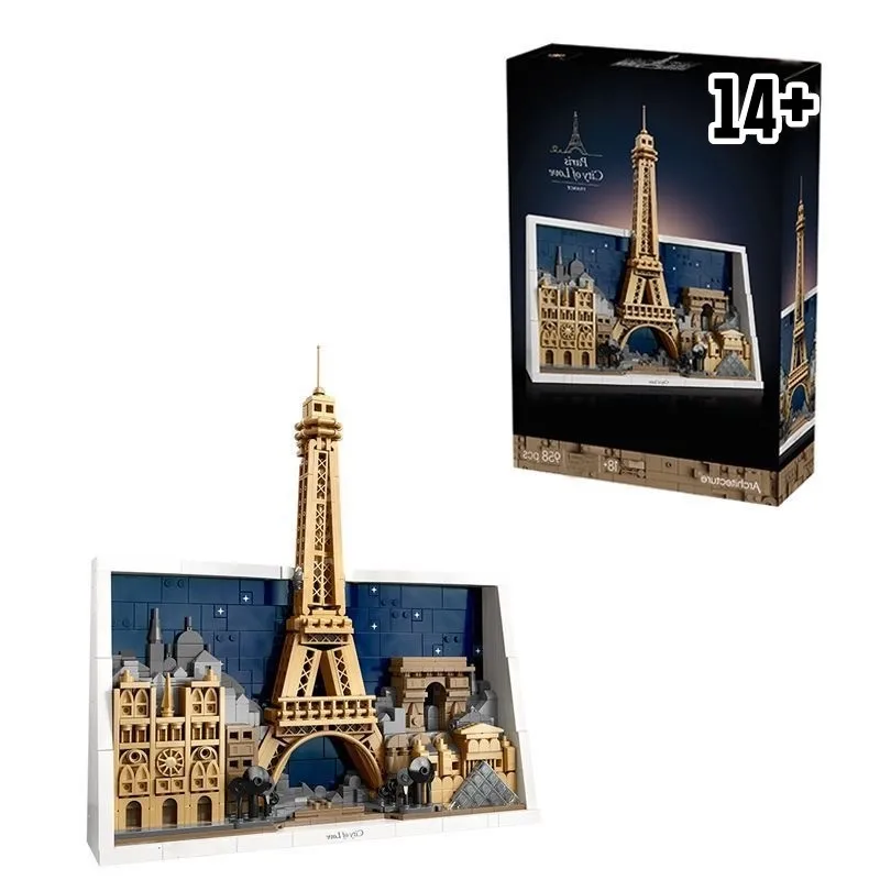 

Конструктор Disney 21064 «Город любви: Париж», новинка 2026 года, подарок на день рождения, игрушки для детей, сувениры для вечеринок, декор для дома