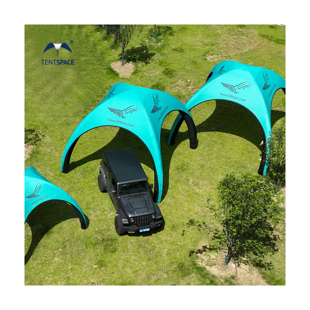 High Quality Outdoor UV Resistant Flame Retardant Inflatable X Dome Gazebo Portable Trade Show Marquee Promoted Car Tent