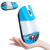 Ratón inalámbrico de 2,4G para acuario, OCéANO, lleno de aceite, botón de bajo ruido, bonito ratón flotante de animales, uso de oficina, ratones ópticos para ordenador portátil y PC