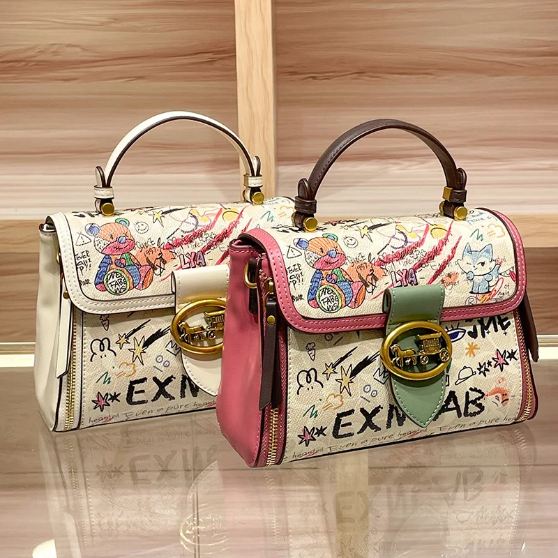 Elegant Parisian Designer Diaper Bag For Women Luxury Leather Tote Large Capacity Stylish Crossbody Shoulder Bag Must-Have