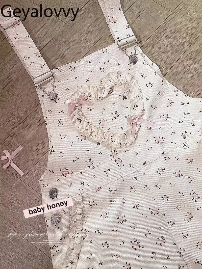 

Милые девушки, универсальные новые оригинальные свободные комбинезоны с цветочным принтом, широкие повседневные брюки, весенне-летние прямые шорты для женщин