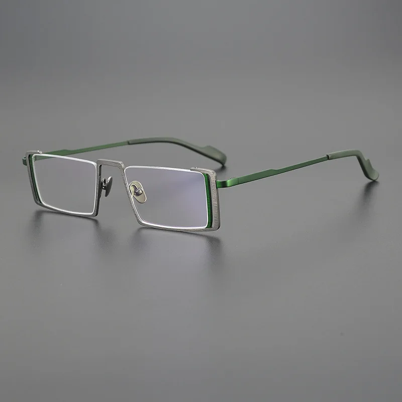 Man Glasses Frame Unique Retro Classic Reading Titanium Japan Style Prescription Eyeglass Clear Frames Optical Lenses Eyeglasses