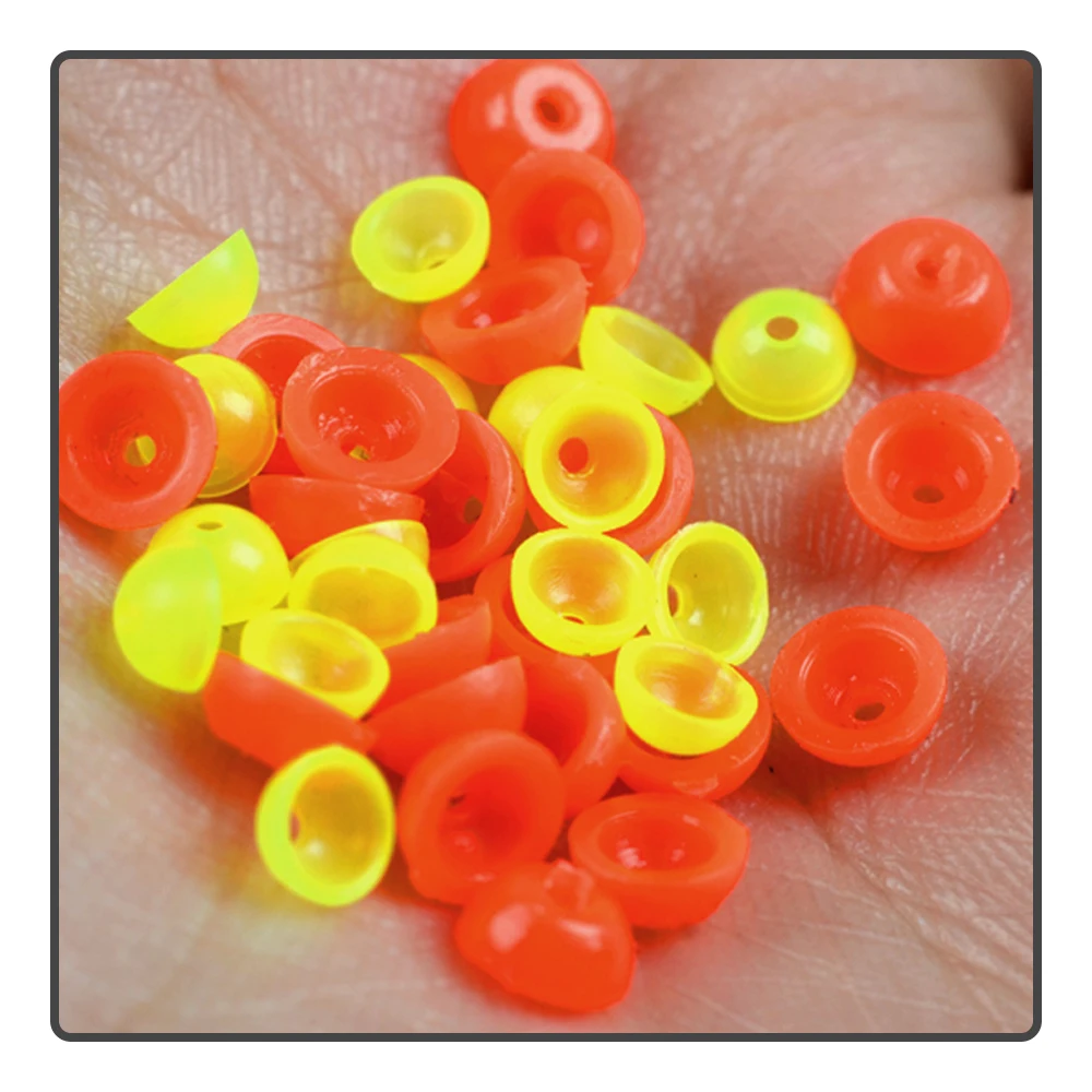 Abs Plastic Hemispheric Anti-Collision Bead Fish Floating Hole Protection Bead Water Flow Stability Bead Fishing Accessories