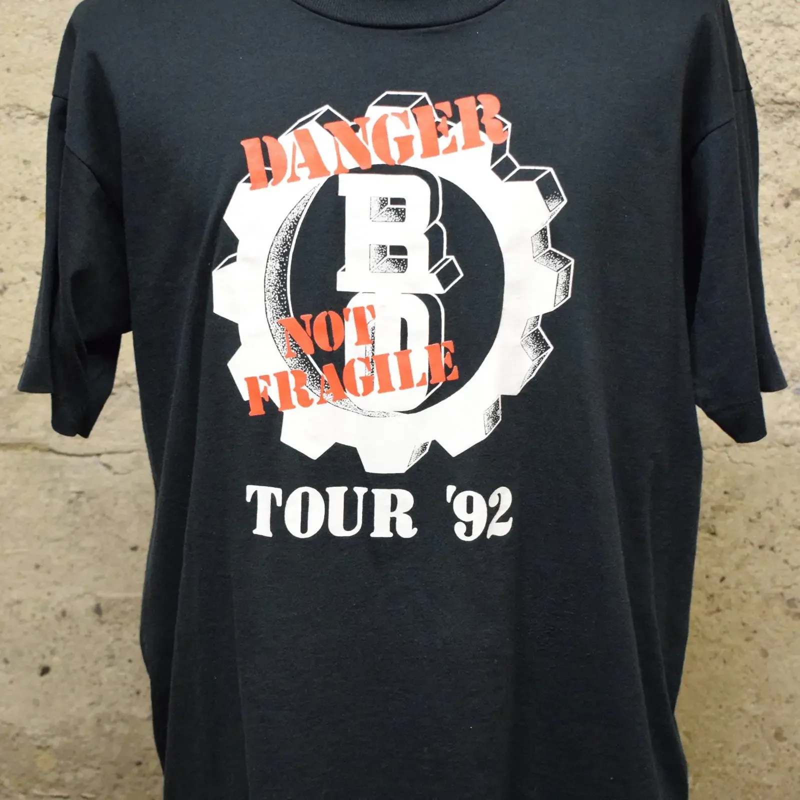 Vintage 1992 Bachman Turner Overdrive Danger Not Fragile Tour T Shirt 90's XL vintage Washed Slightly Soft Stretched