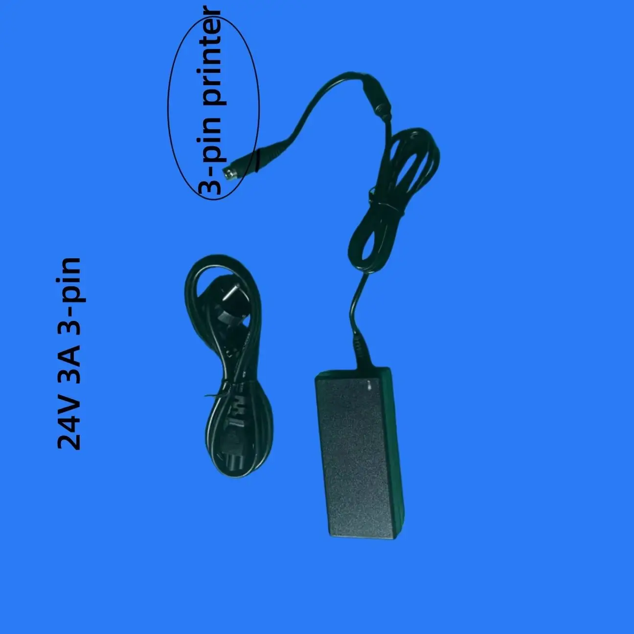 High Quality 24V 3A 3-pin Din DC Connector Desktop Switch Power Supply High Efficiency Printer Power Adapter