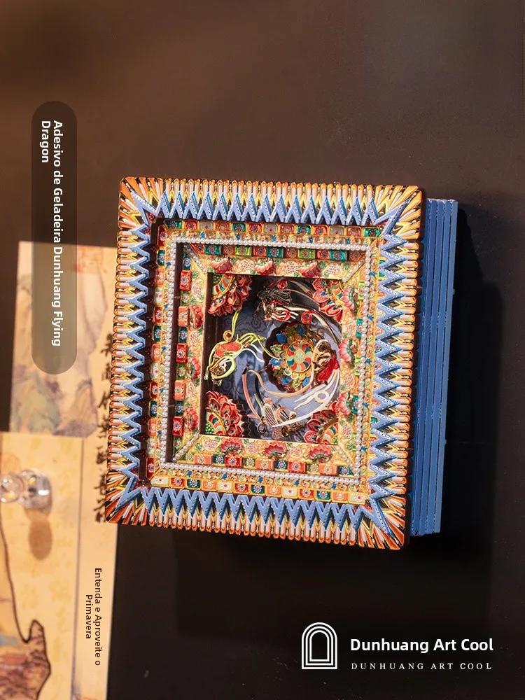 dunhuang-art-cool-x-art-model-mogao-grotto-algae-well-fridge-magnet-flying-3d-puzzle-metal-hand-assembled-model