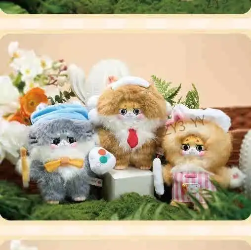 【متوفر 】 سلسلة مذكرة العمل في مكان العمل من Cat King، صندوق أعمى من القطيفة، هدايا محيطة، ديكورات حقائب الدمى اللطيفة