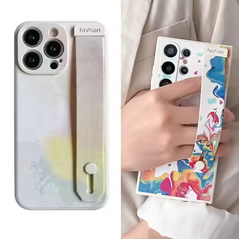 SoCouple Marble Wrist Strap Case For Xiaomi Poco X5 X3 11T 12T 13T Pro F3 F4 F5 m3 m4 11 12 13 14 Lite Soft Phone Holder Cover