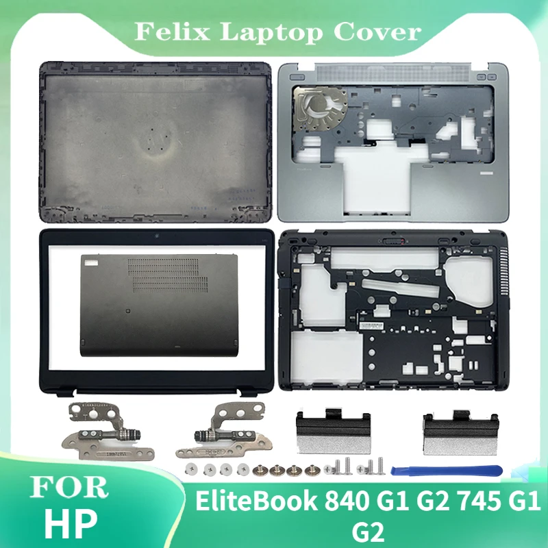 

New For HP EliteBook 840 G1 G2 745 G1 G2 LCD Back Cover/Front Bezel/Hinges/Palmrest/Bottom Case Door Cover 779682-001 730949-001