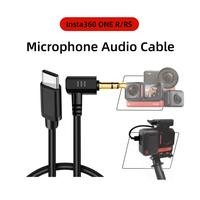 microphone audio cable for Insta360 one r/rs action camera mic audio microphone camera Accessory hifi sound noise reduction