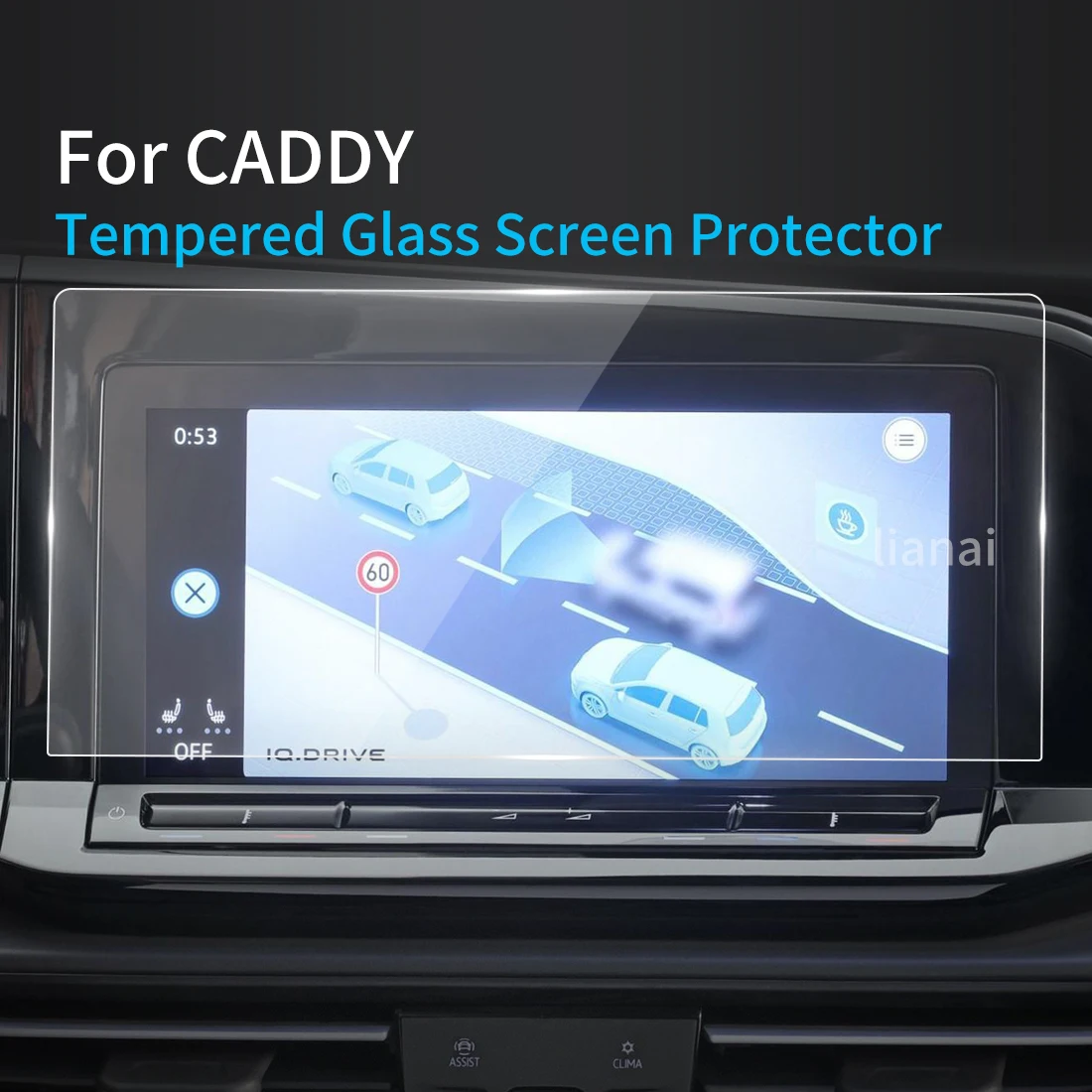 

Защитная пленка для дисплея автомобиля VW Caddy 2023, автомобильные наклейки, защита Carplay, аксессуары для интерьера