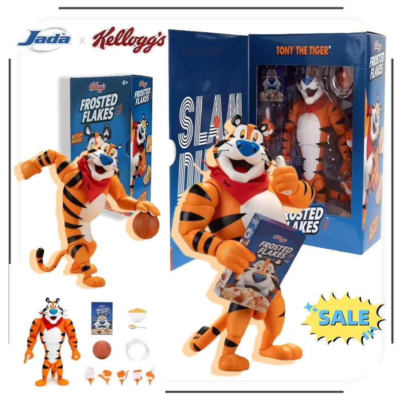 

Original New Jada Toys 1/12 Kellog g Tony The Tiger Model Toy PVC Anime Action Figure Statue Model Collection Toy Gift