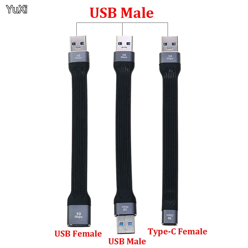 Universal OTG USB C FPC Flexible Cable Adapter 10Gbps Fast Data Transfer 20V Laptop Charging Converter For Samsung Xiaomi Phone