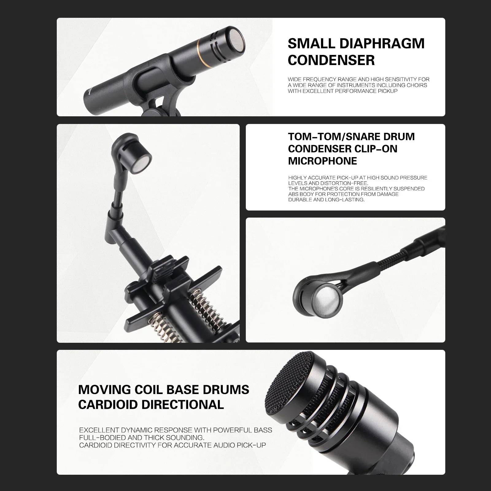 2025 G-MARK GDM8 Music Instruments Drum Microfono Mic Kit Drum Microphone Set Professional