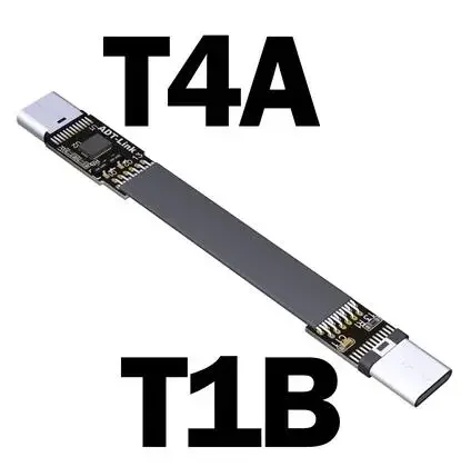 Płaski przedłużacz USB 3.1 TYPE-C do TYPE C 90 stopni w górę/w dół Kąt USB-C Data 10 Gb/s Gen2 Pełna prędkość Kabel USB 3.1