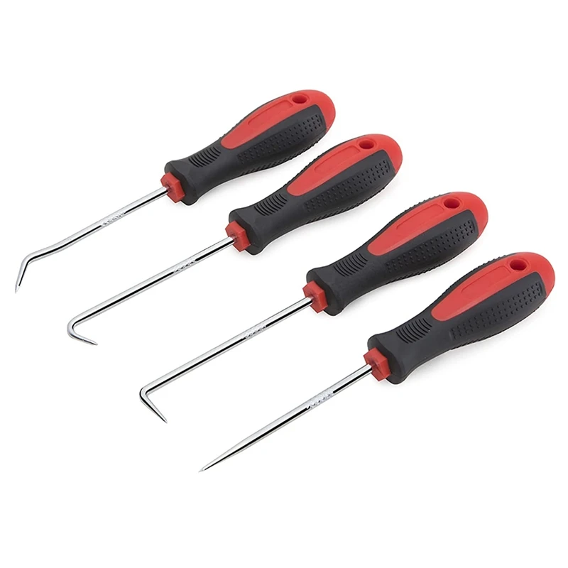 4-Piece Auto Repair Mini Hook Tool Straight Hook Lock Pick Set Service Tools Precision Hook And Set