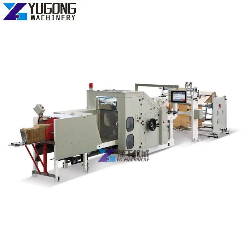 YG Durable Modeling Paper Bag Making Machine Paper Bag Machine With Handle Automatic Kraft Paper Bag Making Machine