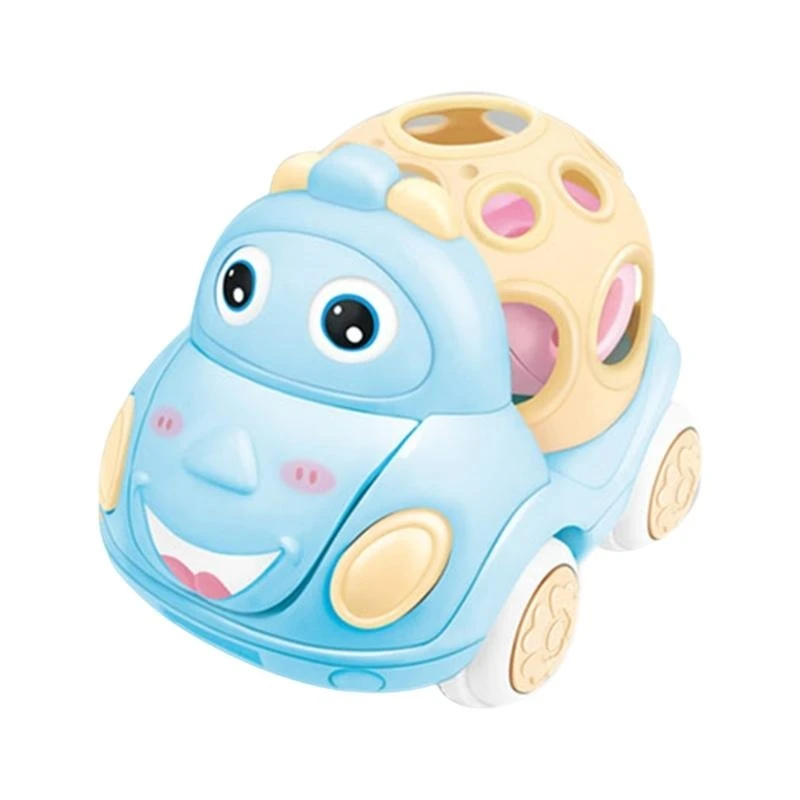 

090B Push and Go Inertia Animal Toy Car with Ringing Bells for Preschool Fine Motor