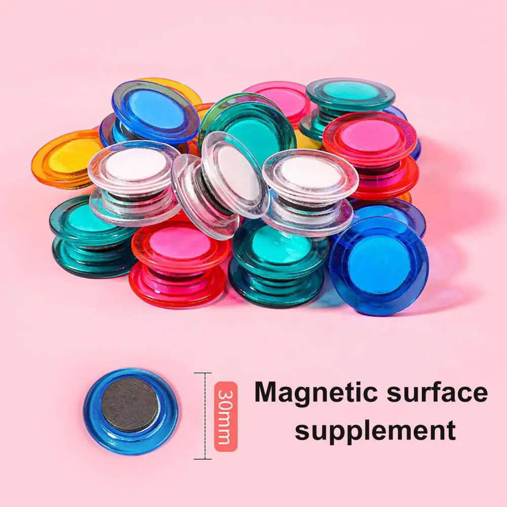 1 Set Whiteboard Magnet Round Fridge Magnets Colorful Durable DIY Board Magnets for Home Office School