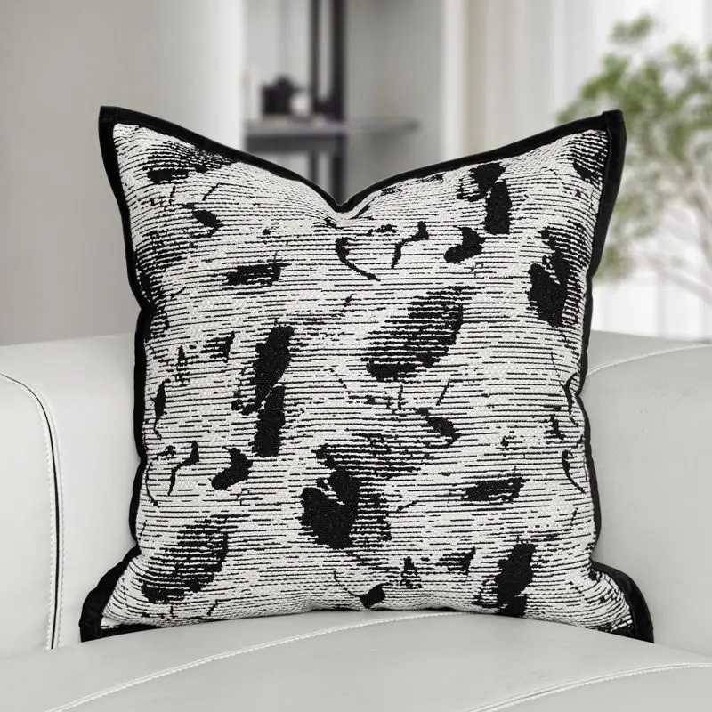 New Chinese black and white butterfly pillow sofa living room surprised silence wind soft furnishing cushion cushion squar