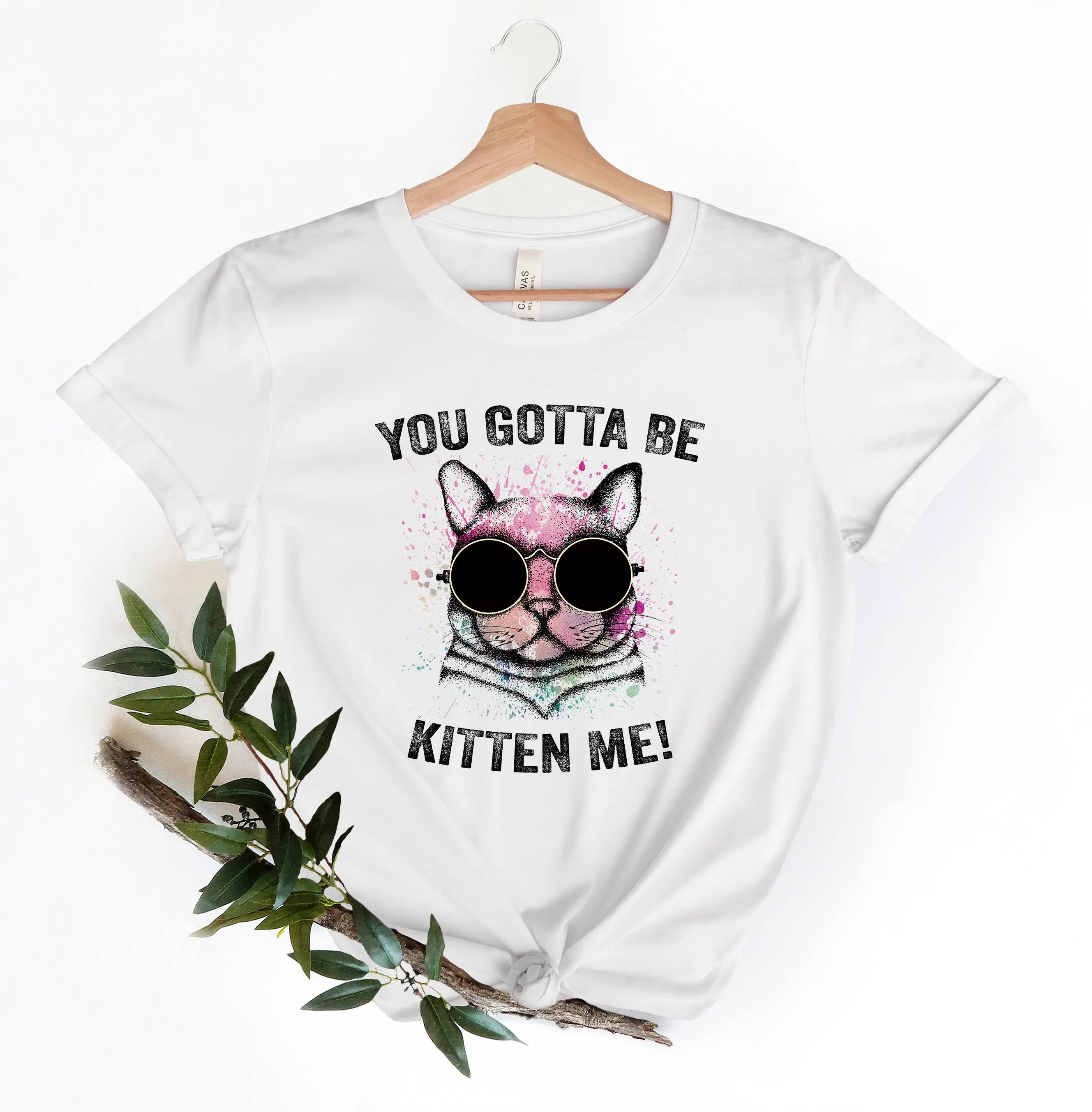 CaT T Shirt Lover You gotta be Kitten me Namaste Mom Funny Lovers