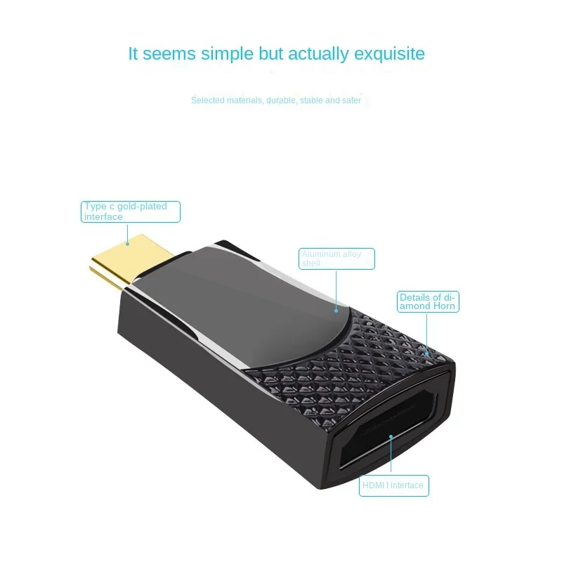 

Type-C To HDMI Adapter - USB C To HDMI Converter, 4K Supported, Compatible with MacBook